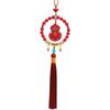 Venta al por mayor mineral en bruto natural de alto contenido cinabrio rojo imperial calabaza pintada colgante perfecto para coche accesorios colgantes para interior de coche