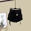 Conjunto de Roupa de Trabalho para Meninas 2026 Verão Novo Estilo para Crianças Maiores Estampa de Desenho Regata Shorts Jeans Conjunto de Duas Peças para Meninas