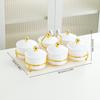 Plato de Fruta Alto Valor Estético Lujo Ligero Caja de Frutos Secos Plato de Bocadillos Plato de Bocadillos KTV Plato de Bocadillos para Pediluvio Caja de Dulces para Salón de Belleza