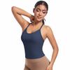 Roupa Íntima Esportiva Europeia e Americana Sexy Amiga da Pele Sem Costura Alça Cruzada nas Costas Bonita Sutiã de Yoga Colete Fitness para Corrida