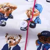 Pijama de Manga Curta com Estampa de Urso de Desenho Animado Selecionado Cuidadosamente para Comércio Exterior Transfronteiriço para Mulheres, Conjunto de Roupa de Casa de Verão, Pijama Estilo Europeu e Americano