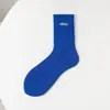 Meias Brancas para Homens e Mulheres, Comprimento Médio, Estilo Japonês, Simples e Modernas, Meias Longas de Casal, Meias Finas de Algodão, Meias Curtas Harajuku