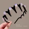 Faixa de cabelo antiderrapante com dentes estilo francês para mulheres, adequada para maquiagem e lavar o rosto, uso diário, presilha alta para cabelo, acessório de cabelo