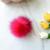 Gorro con Bola de Piel Sintética de Zorro Ropa Zapatos Llavero Accesorios Materiales Hechos a Mano 8cm10cm12cm Bola de Hilo