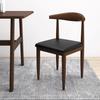 Silla de Comedor Doméstica de Lujo Ligero Taburete Moderno Silla Nórdica para Tocador Silla con Respaldo Imitación Madera Maciza Hierro Silla de Negociación de Esquina