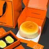 Caja para Pastel Soufflé Cuadrada Vasca Caja de Empaque para Postres Caja de Empaque para Hornear Cheesecake Venta al por Mayor Comercial