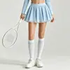 Ropa deportiva de otoño e invierno transfronteriza: chaqueta deportiva de golf transpirable, tejido de malla de doble capa para evitar la transparencia, falda deportiva de tenis