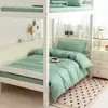 2026 Nuevo Modelo Algodón Puro Color Sólido 40 Hilos 13372 Juego de Sábana Plana y Sábana Ajustable para Dormitorio Estudiantil Juego de Tres Piezas