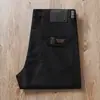 Estação Europeia Verão Fino Algodão Tencel Sarja Respirável Lavado Stretch Reto Cinco Bolsos Calça Casual Reto Pequeno Masculina