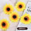 Día del Maestro Pastel de Girasol Adornos Decorativos Pegamento Suave Tarjeta de Felices Fiestas para el Maestro Adorno para Pastel de Horneado Rojo en Línea