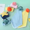 Paño de Cocina para Colgar Dibujos Animados Terciopelo de Coral Toalla de Mano para Niños Engrosada Absorbente Limpieza Toalla para Colgar