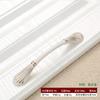 Manija Blanca Marfil Estilo Europeo Manija de Puerta de Armario Moderna Simple Manija Pequeña de Herrajes de Rosa para Cajón y Puerta de Gabinete