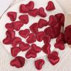 Accesorios de amor hechos a mano DIY transfronterizos accesorios de pétalos de flores esparcidas a mano para bodas tela con borde prensado esponja amor 100 piezas