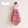 Toalla de mano grande para cocina y baño, colgante, chenilla, absorbente, secado rápido, de dibujos animados, linda, toalla para limpieza del hogar