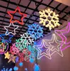 Luces de Iluminación Exterior al por Mayor, Luces de Colores, Luces para Árboles, Luces Decorativas para Árbol de Navidad, Luces Colgantes, Luces de Estrellas, Luces LED de Copo de Nieve Estrella de Cinco Puntas