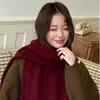 Enamórate a Primera Vista~Bufanda de Lana de Punto Trenzado Simple para Mujer, Nuevo Estilo de Invierno, Bufanda de Punto Caliente para Parejas