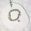 Pulsera de Cerámica Jingdezhen Nueva Pulsera de Cerámica Estilo Chino Joyería Hecha a Mano Cuerda Estilo Tíbet Puesto de Pulseras Jingdezhen