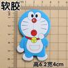 Cola macia Doraemon Doraemon Ding Dang Cat DIY Acessórios PVC Furo Chinelos Celular Shell Decoração Material