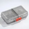 Pastillero Pequeño de Doble Capa Transfronterizo, Organizador de Pastillas Portátil con 10 Compartimentos, Caja Sellada y a Prueba de Humedad para Guardar Medicamentos