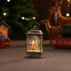 Enfeites Luminosos de Natal Lâmpada de Vento Plana com Enchimento de Água Enfeites de Mesa Pequena Lâmpada de Vento Luz Noturna Decoração de Natal Presente para Crianças