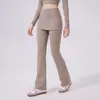 Calça de yoga flare falsa de duas peças de cintura alta para mulheres, adequada para corrida, treino de fitness, Pilates, emagrecimento e calças esportivas elásticas