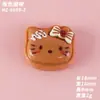 Placa Criativa de Gatinho Fofo Desenho Animado Materiais de Acessórios DIY Feitos à Mão para Presilhas de Cabelo, Cola de Creme e Pequenas Peças de Resina
