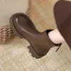 Botas Martin Elásticas para Mujer 2026 Otoño Invierno Nuevas Botas Cortas Moda Versátil Retro Adelgazantes Pequeñas Tacón Grueso Botas Adelgazantes