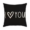Funda de almohada para el Día de San Valentín Amazon Comercio exterior Transfronteriza Imitación de lino Decoración de boda para el Día de San Valentín Funda de cojín Funda de almohada de amor