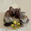 Goma para el pelo plisada floral dulce estilo coreano para mujer, elegante accesorio para moño bajo, nueva goma para el pelo de verano 2026