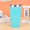 Copo de Gelo Amazon de Aço Inoxidável 304 Cor Sólida Simples Isolamento Térmico Copo para Cerveja Gelada Boca Larga 20oz Copo para Carro