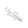Pinzas para Alimentos de Acero Inoxidable 9.4 pulgadas Semicirculares de Tres Líneas Pinzas para Pan Buffet Barbacoa Pinzas para Bistec Frito Pinzas para Barbacoa