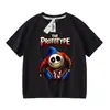 Camisetas de Manga Curta de Verão do Protótipo de Poppy Playtime para Meninos e Meninas, Tops Infantis