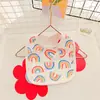 Novos Babadores Estilo Coreano para Bebê Outono e Inverno, Babador de Algodão Absorvente para Saliva de Recém-Nascido, Babador em Forma de U