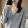 Nueva Chaqueta de Punto con Botones de Cuello en V para Mujer de la Colección Primavera y Otoño 2026, Top de Manga Larga, Chaqueta Cardigan Versátil Estilo Coreano