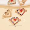 Accesorios de bricolaje para pulseras y collares con doble colgante de mariquita cruzada dulce japonesa y coreana