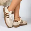 Zapatos de mujer Forrest Gump 2026 primavera nuevos blancos casuales retro zapatillas versátiles zapatillas de entrenamiento alemanas para mujer