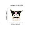 Broche Serie Sanrio Dibujo Animado Japonés Kuromi Adorno Lindo para Mochila Estuche Decoración Accesorio para Ropa Insignia de Aleación Esmaltada