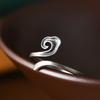 Anillo de plata S925 Rey Ciervo Dorado moda artística simple diseño abierto nube auspiciosa anillo femenino anillo regalo