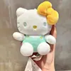 Colgante Auténtico de Bolso Hello Kitty Llavero de Muñeca Sanrio Colgante de Mochila de Peluche Llavero DIY