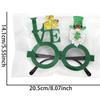 Nuevas gafas verdes para festivales irlandeses, gafas de fiesta con trébol de la suerte, accesorios fotográficos para el Festival de San Patricio