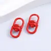 Mosquetón Giratorio con Cierre de Figura de Ocho Pintado de Colores de 20 mm Accesorios para Joyería DIY Llavero Clip para Perro Colgante para Bolso