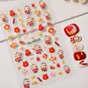 Pegatinas Originales para Uñas de Pony de Año Nuevo 5D en Relieve Tridimensional Fortuna Carpa DIY Pegatinas de Arte de Uñas Accesorios Modelo Hg