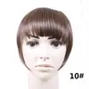 Peluca multicolor de patillas y flequillo para mujer, venta al por mayor transfronteriza, fibra sintética francesa sin costuras, flequillo natural