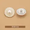 Abrigo Metálico con Adorno de Perlas, Estilo Chanel, Gabardina, Suéter, Botón de Punto, Sensación de Alta Gama