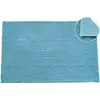 Alfombrilla de chenilla con adhesivo termofusible, color liso, alfombra de baño antideslizante, felpudo, sala de estar, lavable a máquina, recibidor, impermeable, secado rápido