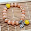 Pulsera colgante mixta de pedrería y cera de abeja colgante de cera de abeja moda popular cuentas de mano Directo de fábrica joyería de mano