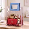 Bolsas de Tote de PVC en Stock Transparentes Bolsas de Plástico para Dulces de Boda Bolsas para Recuerdos de Fiesta Bolsas de Regalo Láser Ins Hechas a Medida