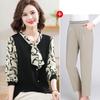 Conjunto Elegante de Camisa de Manga Larga para Mamá de Mediana Edad, Estilo Nuevo 2026, Camiseta Básica para Mujeres de Mediana Edad y Mayores, Primavera y Otoño
