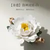 Porta Incienso de Flor Hecho a Mano con Diseño Floral, Porta Incienso Cerámico Creativo de Patrimonio Cultural, Difusor de Incienso, Soporte para Porta Incienso, Adorno de Escritorio