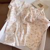 Pijama Infantil de Verão Algodão Nuvem Estilo Princesa Japonês Meninas Manga Curta Fino Conjunto Roupa de Casa